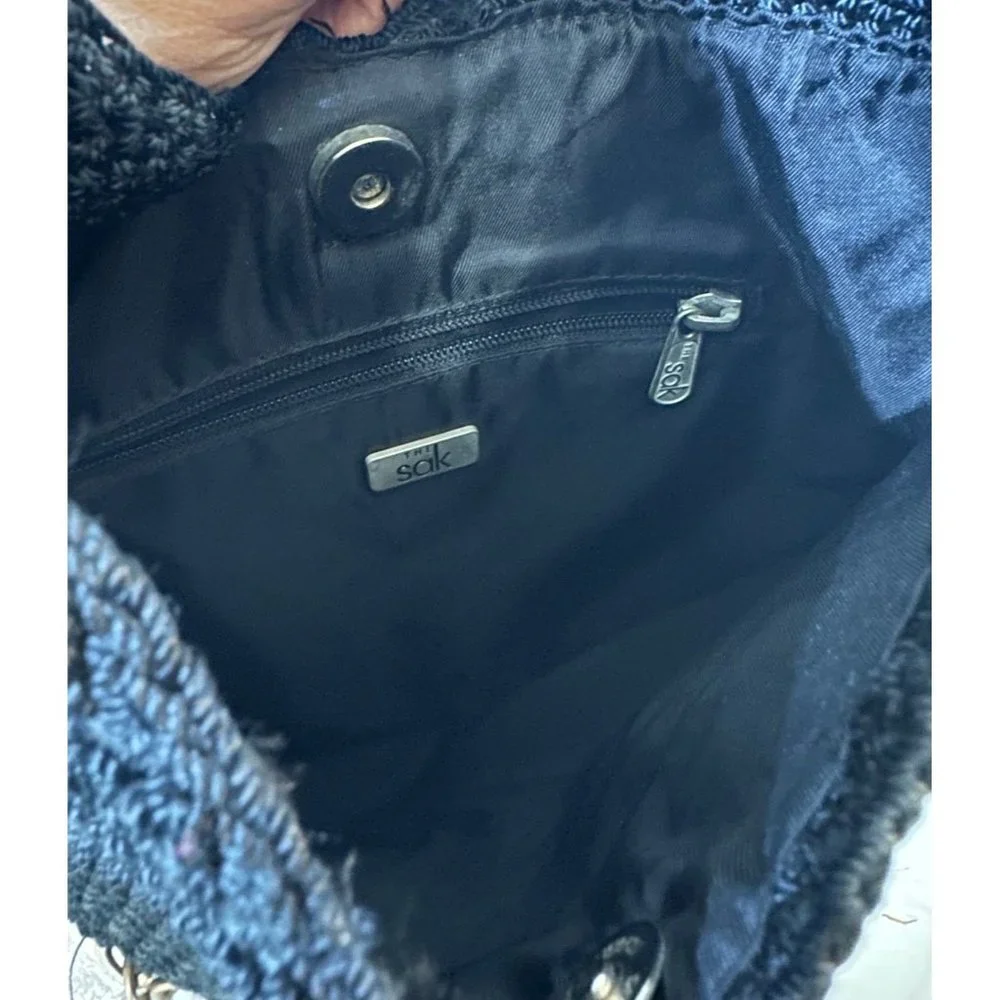 The Sak boho handbag bag black shoulder Crossbody - Picture 7 of 7